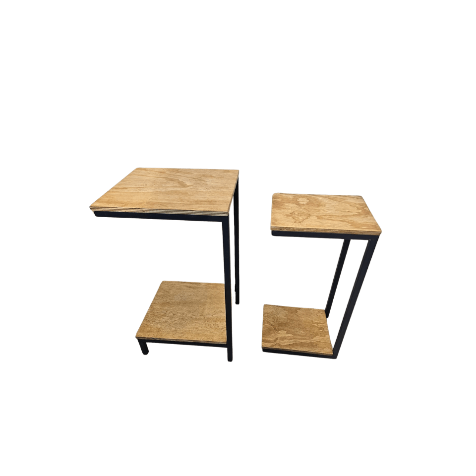 mesa de canto dupla estilo industrial capreze - My Store